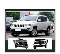 Hgkqbomb Blocchi Fari Anteriori Auto Per JEEP Per Compass 2012 2013 2014 2015 2016 Plug And Play Fari LED Per Auto Con DRL H/L Lente Proiettore Paraurti Anteriore Head Lights