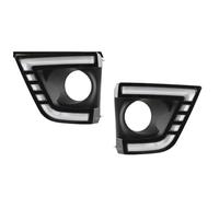 Hgkqbomb Fari Fendinebbia 1 Paio Di Fendinebbia Auto Per Toyota Per Corolla 2014 2015 2016 Luci Diurne A LED DRL Indicatori Direzione Diurni Bianchi Fluenti Fendinebbia Auto