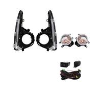 Hgkqbomb Fari Fendinebbia Fendinebbia Anteriori Per Toyota Per Vitz Per Yaris 2018 2019 2020 DRL Luci Diurne Fari Con Interruttore Coprifili Accessori 12V Fendinebbia Auto(LED Yellow)