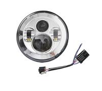 Hgkqbomb Luce Per Moto Per Electra Per Glide Per Softail Per Fat Per Boy Per Touring. Faro Anteriore A LED Da 7 Pollici Con Fendinebbia Da 4,5 Pollici Faro Moto Fanale Anteriore(7 inch S)