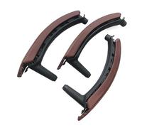 Hgkqbomb Maniglia Interna Porta Per BMW X5 X6 E70 E71 E72 2007 2008 2009 2010 2011 2012 2013 2014 LHD Sinistra Destra Maniglia Interna Porta Con Rivestimento In Pelle Set Montaggio(LHD Red Brown)