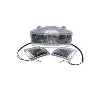 Hgkqbomb Per DIO50 AF17 AF18 AF25 Moto Scooter Fari Indicatori Direzione Luci Indicatori Faro Anteriore(Bianco)