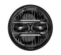 Hgkqbomb Per Sportster Per Dyna Per Iron 883 Moto Proiettore Faro A LED Da 5,75 Pollici Angel Eyes H4 Da 5 3/4" DRL Indicatore Direzione Faro Anteriore(Bianco)