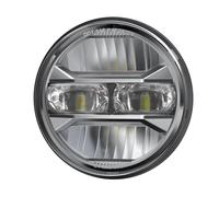 Hgkqbomb Per Sportster Per Dyna Per Iron 883 Moto Proiettore Faro A LED Da 5,75 Pollici Angel Eyes H4 Da 5 3/4" DRL Indicatore Direzione Faro Anteriore(Giallo)