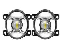 HGMGFYCX Per Jeep Per Renegade Per Cherokee E Per Compass, Gruppo Fendinebbia A LED Da 30 W E 8000 Lumen, Luce Diurna H11 12 V(Dual Color)