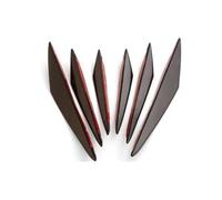 HGMGFYCX Spoiler Paraurti Anteriore Spoiler Paraurti Anteriore Canard per Jaguar XF XJ XJS XK S-Type X-Type XJ8 XJL XJ6 XKR XK8 XJS X320 X308, 6 Pezzi/Set(Black Black)