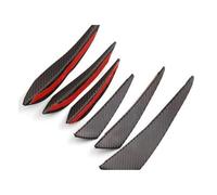 HGMGFYCX Spoiler Paraurti Anteriore Spoiler Paraurti Anteriore Canard per Jaguar XF XJ XJS XK S-Type X-Type XJ8 XJL XJ6 XKR XK8 XJS X320 X308, 6 Pezzi/Set(Fibra di Carbonio)