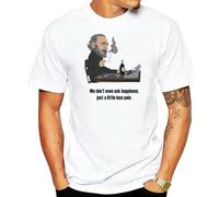 HGmkUNEa Charles Bukowski T Shirt Design White S
