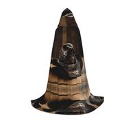 hgnbcsa American West Rodeo Cappello Stampa Mantello Con Cappuccio Per Adolescenti A Lunghezza Intera, Halloween Lungo Mantello Con Cappuccio Unisex Robe Costume