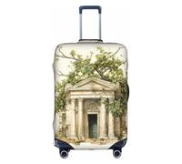 hgnbcsa Antico edificio romano stampato bagagli Wrap, Anti Scratch Tronco Skin, Double Sided Pattern Sleeve, per Airport Transit, bianco, XL, Valigia
