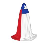 hgnbcsa Bandiera del Cile Stampa Mantello Con Cappuccio Per Figura Intera Adolescenti, Halloween Lungo Mantello Con Cappuccio Unisex Robe Costume