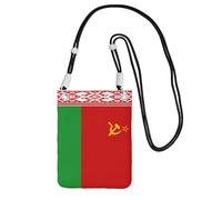 Hgnbcsa Bandiera della Bielorussia Stampa Piccole Borse A Tracolla Per Le Donne, Mini Telefono Cellulare Cross Body Borse Viaggio Portafoglio Borse, Nero , Taglia unica