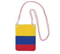 Hgnbcsa Bandiera della Colombia Stampa Piccole Borse A Tracolla Per Le Donne, Mini Telefono Cellulare Cross Body Borse Viaggio Portafoglio Borse, rosa, Taglia unica