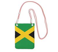 Hgnbcsa Bandiera della Giamaica Stampa Piccole Borse A Tracolla Per Le Donne, Mini Telefono Cellulare Cross Body Borse Viaggio Portafoglio Borse, rosa, Taglia unica
