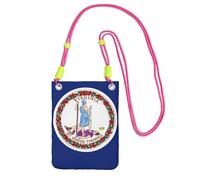 Hgnbcsa Bandiera della Virginia Stampa Piccole Borse A Tracolla Per Le Donne, Mini Telefono Cellulare Cross Body Borse Viaggio Portafoglio Borse, Fucsia, Taglia unica