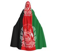 hgnbcsa Bandiera dell'Afghanistan Stampa Mantello Con Cappuccio Per Uomo Donna, Lungo Mantello Con Cappuccio Adulto Halloween Cosplay Costume Per Il Partito