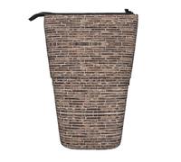 hgnbcsa Brick Wall. Astuccio con cerniera, design telescopico, compatto ed espandibile, per articoli di cancelleria e cosmetici