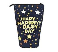 hgnbcsa Happy Fathers Day - Astuccio con cerniera, design telescopico, da compatto ad espandibile, per articoli di cancelleria e cosmetici