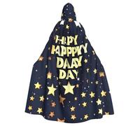 hgnbcsa Happy Fathers Day Mantello Stampa Con Cappuccio Per Uomo Donna, Lungo Mantello Con Cappuccio Adulto Halloween Cosplay Costume Per Festa