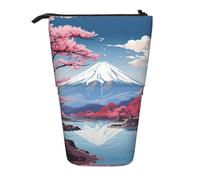 hgnbcsa Japan Mount Fuji - Astuccio con cerniera e design telescopico, da compatto ad espandibile, per articoli di cancelleria e cosmetici