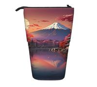 hgnbcsa Japan Mount Fuji - Astuccio con cerniera e design telescopico, da compatto ad espandibile, per articoli di cancelleria e cosmetici