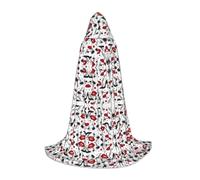hgnbcsa Lips Tacchi Alti Stampa Mantello Con Cappuccio Per Figura Intera Adolescenti, Halloween Lungo Mantello Con Cappuccio Unisex Robe Costume