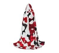 hgnbcsa Lips Tacchi Alti Stampa Mantello Con Cappuccio Per Figura Intera Adolescenti, Halloween Lungo Mantello Con Cappuccio Unisex Robe Costume