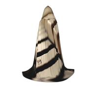 hgnbcsa Mantello con cappuccio con stampa chiave di pianoforte per adolescenti a figura intera, mantello lungo di Halloween con cappuccio unisex costume