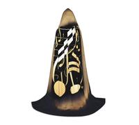 hgnbcsa Musica 1 Stampa Mantello Con Cappuccio Per Figura Intera Adolescenti, Halloween Lungo Mantello Con Cappuccio Unisex Robe Costume