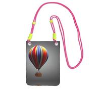 Hgnbcsa Piccole borse a tracolla con stampa mongolfiera per donne, mini borse a tracolla per telefono cellulare borse da viaggio, Fucsia, Taglia unica