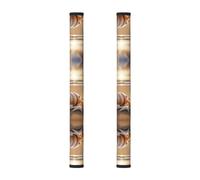 Hgnbcsa Seashell Landscape On The Beach Magic Tape Handle Cover 2 pz per elettrodomestici, frigorifero, forno a microonde, lavastoviglie