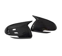 HGNMPGVVTZ Calotte Specchio Retrovisore per Kia per Rio 2018 2019 2020 2021 2022 2023 2X Auto Retrovisore Laterale Copertura Wing cap Esterno Porta Alloggiamento Shell Trim ABS (No Light Carbon)