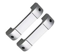 HGNMPGVVTZ Per Land Per Rover Per Defender 110 90 2008 2009 2010 2011 2012 2013 2014 2015 2016, Modanatura Interna In Lega Alluminio Nera Maniglia Portiera(2pcs chrome)