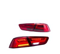 HGNMPGVVTZ Per Mitsubishi Per Lancer E Per EVO X 2008-2021 Luci Per Auto Fanali Posteriori Animazione Dinamica DRL Gruppo Fanale Posteriore Coppia Sequenziale(Red Smoke)