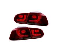HGNMPGVVTZ Per VW Per Golf6 Mk6 R20 2008-2013 Flowing Water Flicker Turning Signal Light Taillight Pair Of Car Tail Light Assembly(Type A Red Smoked)
