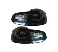 HGNMPGVVTZ Per VW Per Golf6 Mk6 R20 2008-2013 Flowing Water Flicker Turning Signal Light Taillight Pair Of Car Tail Light Assembly(Type A Smoked)