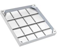 HGOuhK Asta di scarico isolata Invisible Flush-Mounted Manhole Cover，for Septic Tanks & Pipes Durable & Waterproof Asta di scarico ad alta tensione(60x60cm)