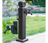 HGOuhK Colonna d'acqua da esterno Colonna d'acqua da giardino esterna indipendente con doppio rubinetto - Innaffiatoio verticale for l'irrigazione del patio