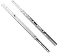 HGOuhK Guide a Sfera per Cassetti Guide for cassetti 1 coppia Mini guide for cassetti a estensione completa 17 mm di larghezza Guida a sfera for cassetto a due sezioni per Cassetti Estraibili(500mm 20