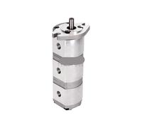 HGP-111A Mini pompa idraulica a ingranaggi tripli ad alta pressione, piccola pompa for olio for uso industriale(HGP-111A-F6-1-1R)