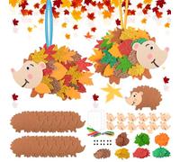 HGRGHH Kit Lavoretti Creativi Autunnali, Set di Lavoretti con Ricci per Bambini, Bambini di 3-10 Anni Regalo Autunnali, Regali per bambini per il Ringraziamento