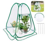 HGRGHH Mini Serra Pop-up, 70 x 70 x 80 CM Tenda Di Crescita Delle Piante in PVC Trasparente per Interni Esterni, Piccola Serra per Verdure, Fiori e Funghi