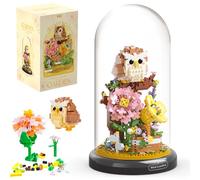 HGRGHH Set di Blocchi da Costruzione Floreali, 1123 Pezzi Micro-Particelle Ape Fiore Set di Blocchi da Costruzione, Completo di Coperchio Antipolvere e Base, Adatto alle Bambine dai 6 Anni in Su