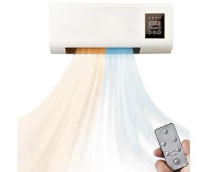 HGSTM Condizionatori Portatili da 1800 W, Mini condizionatore a Parete, con Telecomando e Timer, con Funzione di Riscaldamento, per Soggiorno, Camera da Letto, Ufficio Domestico (L55*W24*H12cm),White