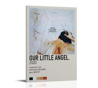 HGTERRGTJ Poster artistico da parete con stampa artistica su tela con motivo "Our Little Angel", poster artistico per stanza, 30 x 45 cm, con cornice