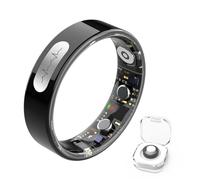 HGTRH Anello Intelligente per Uomo e Donna, Smart Ring con ECG, Conteggio dei Passi Monitoraggio del Sonno Pressione Sanguigna, Frequenza Cardiaca Controllo Remoto della Fotocamera 11#