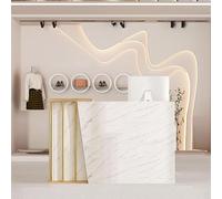 HGTRH Bancone Cassa per Negozio Abbigliamento, Bancone Negozio Bianco con Il Computer Del Governo Di Stoccaggio e Del Cassetto, Banco Reception Cassa e Vendita Al Dettaglio Marble Color 120cm