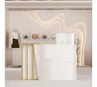 HGTRH Bancone Cassa per Negozio Abbigliamento, Bancone Negozio Bianco con Il Computer Del Governo Di Stoccaggio e Del Cassetto, Banco Reception Cassa e Vendita Al Dettaglio Marble Color 100cm