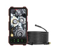 HGTRH Camera Endoscopio, Sonda con Telecamera per Tubazioni, Telecamera Ispezione Tubi con Schermo IPS a Colori e 6 LED Fotocamera di Ispezione Industriale, Telecamera Serpente per Condotte