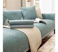 HGTRH Copridivano Antigraffio Gatto 3 Posti con Penisola A Sinistra, Fodera per Divano Angolare 3/2/ 4 Posti, Cotone e Lino Copertura Divano Antiscivolo Copri Divano Lavabile Antimacchia